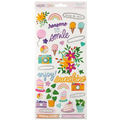 American Crafts Shimelle Laine Reasons To Smile - Cardstock Stickers